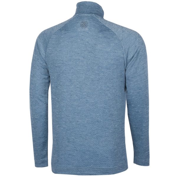 Galvin Green Dion 1 4 Zip Pullover - Blue Melange Online Hot Sale