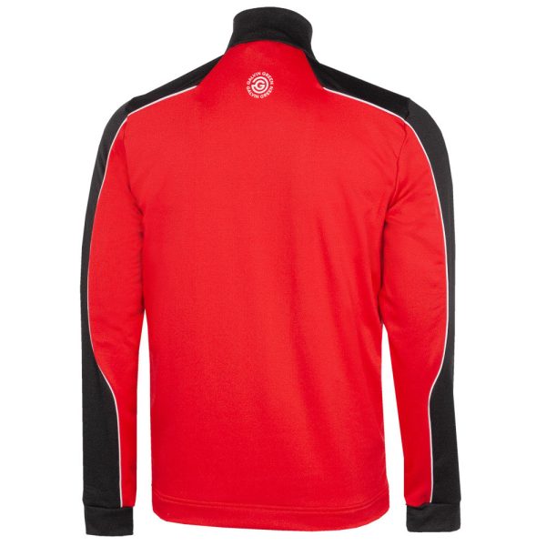 Galvin Green Dave 1 4 Zip Pullover - Red Black Online now