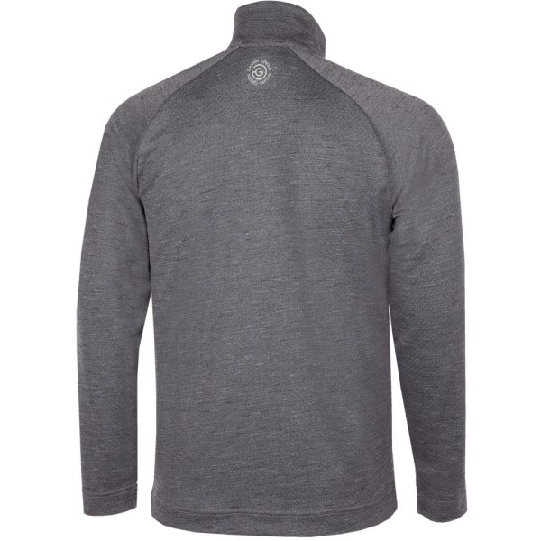 Galvin Green Dion 1 4 Zip Pullover - Black Melange Hot on Sale