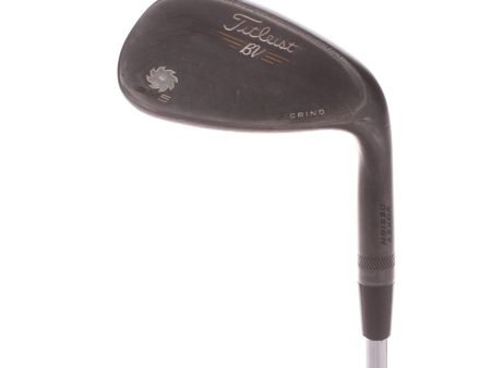 Titleist Vokey SM5 Raw Black F-Grind Steel Mens Right Hand Gap Wedge 52 Degree 8 Bounce Wedge - BV Design For Sale