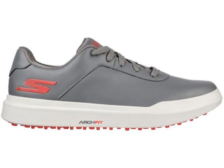 Skechers Go Golf Drive 5 Spikeless Waterproof Shoes - Grey Red Online now