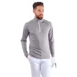 Galvin Green Dion 1 4 Zip Pullover - Grey Melange Supply