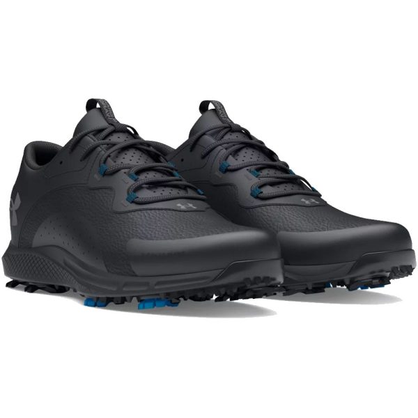 Under Armour Charged Draw 2 Wide Spiked Waterproof Shoes - Black Black Titan Gray Online now