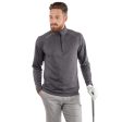 Galvin Green Dion 1 4 Zip Pullover - Black Melange Hot on Sale