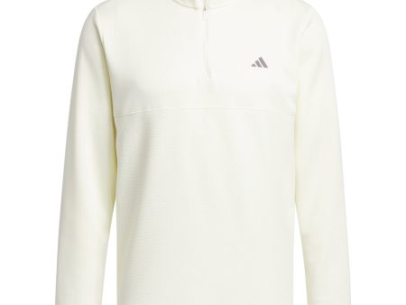 adidas Textured 1 4 Zip Pullover - Ivory Fashion