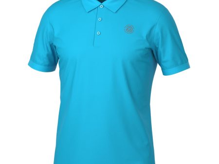 Galvin Green Maximilian Polo Shirt - Aqua Online now