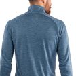 Galvin Green Dion 1 4 Zip Pullover - Blue Melange Online Hot Sale