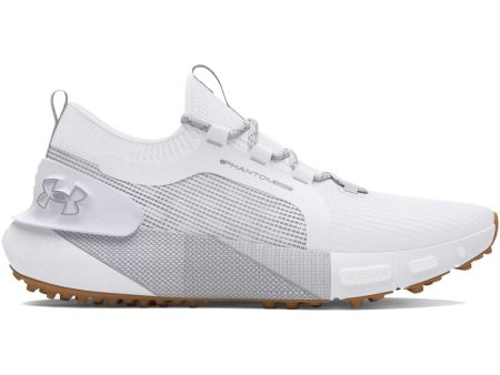 Under Armour Phantom Golf Spikeless Waterproof Shoes - White White Mod Gray Online Hot Sale