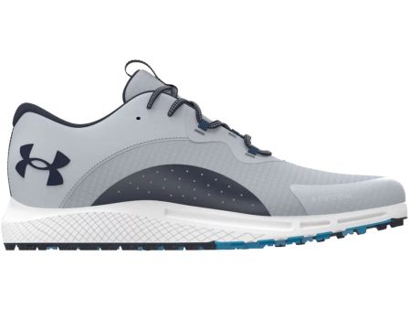 Under Armour Charged Draw 2 Spikeless Waterproof Shoes - Halo Gray Capri Midnight Navy Supply