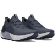 Under Armour Phantom Golf Spikeless Waterproof Shoes - Downpour Gray Midnight Navy Metallic Silver Online now