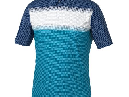 Galvin Green Mirca Ventil8+ Polo Shirt - Aqua White Navy Fashion