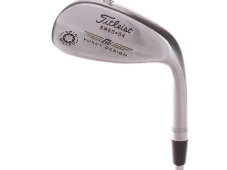 Titleist Spin Milled SM60.04 Steel Mens Right Hand Lob Wedge 60 Degree 4 Bounce Wedge - Vokey Shaft Hot on Sale