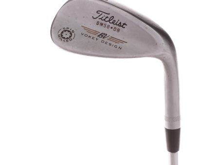 Titleist Spin Milled SM58.08 Steel Men s Right Lob Wedge 58 Degree 8 Bounce Wedge - True Temper Dynamic Gold Wedge Fashion