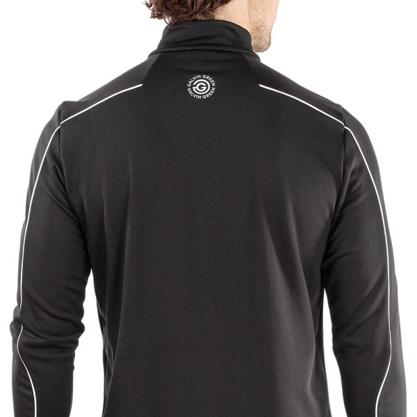 Galvin Green Dave 1 4 Zip Pullover - Black White Online Sale