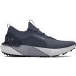 Under Armour Phantom Golf Spikeless Waterproof Shoes - Downpour Gray Midnight Navy Metallic Silver Online now