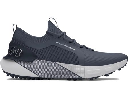 Under Armour Phantom Golf Spikeless Waterproof Shoes - Downpour Gray Midnight Navy Metallic Silver Online now