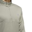 adidas Textured 1 4 Zip Pullover - Silver Pebble For Cheap