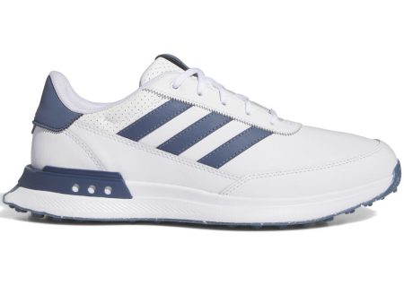 adidas S2G 24 Spikeless Leather Waterproof Shoes - Ftwr White Collegiate Navy Silver Met. For Discount